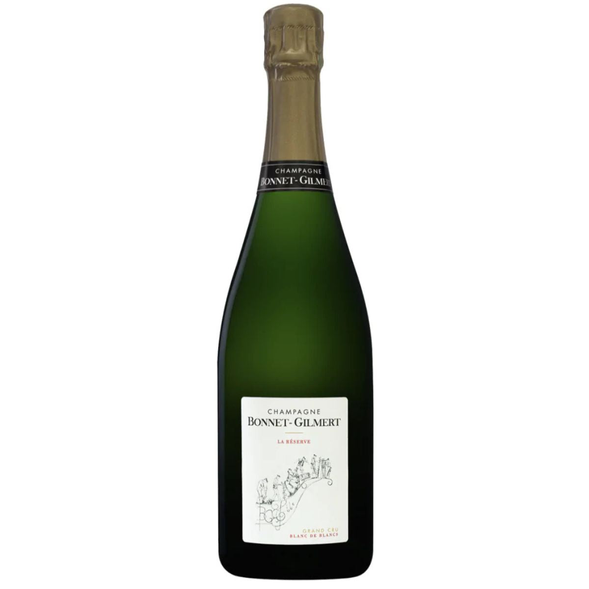 La Réserve Blanc de Blancs Champagne Grand Cru Brut MAGNUM, Bonnet-Gilmert, Champagne