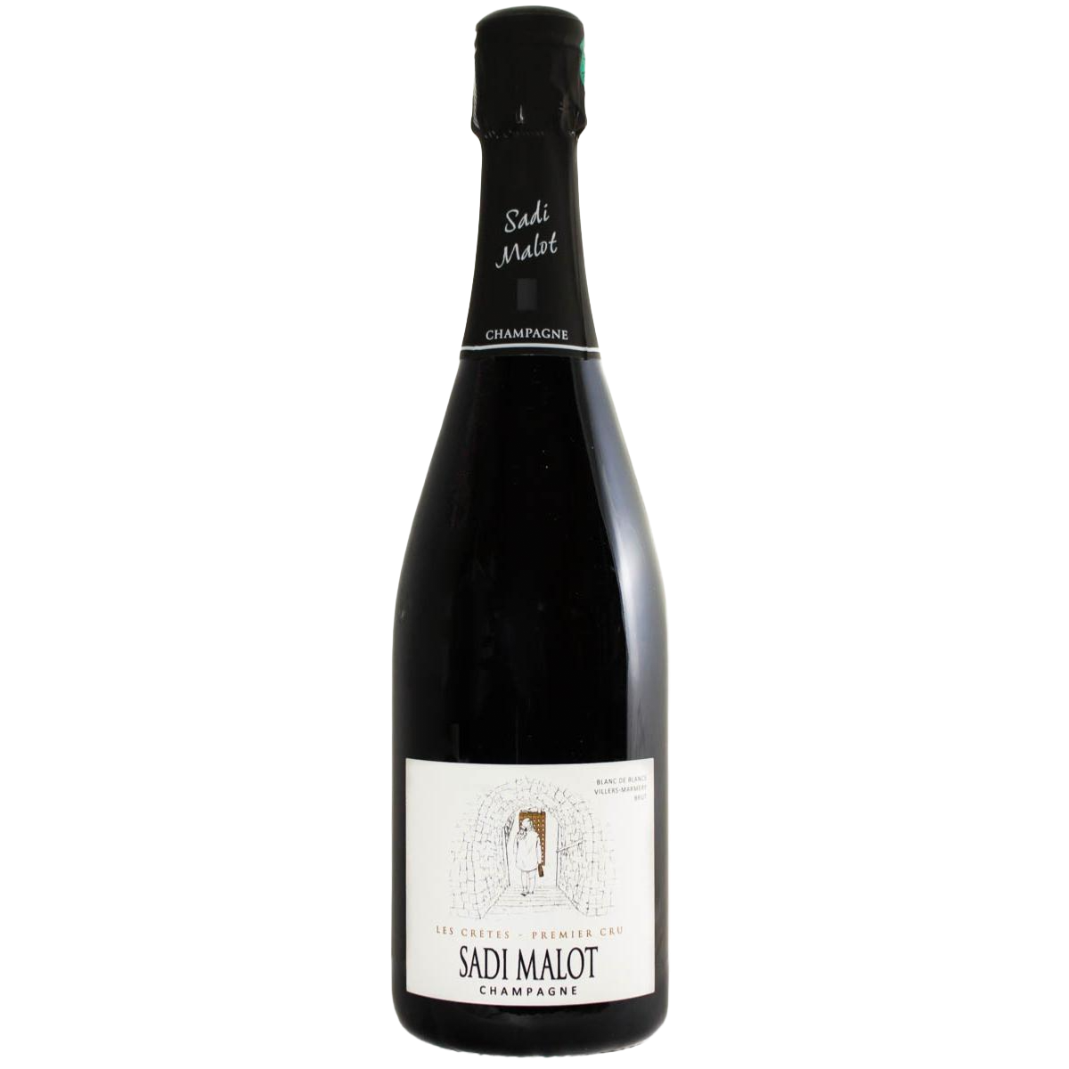 Les Crêtes Blanc de Blancs Champagne 1er Cru Brut, Sadi Malot, Champagne